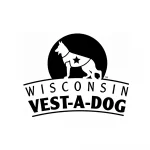 wisconsin vest a dog logo